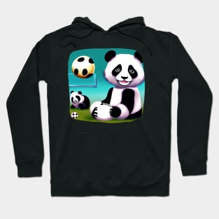 Future Panda Play Soccer Hoodie